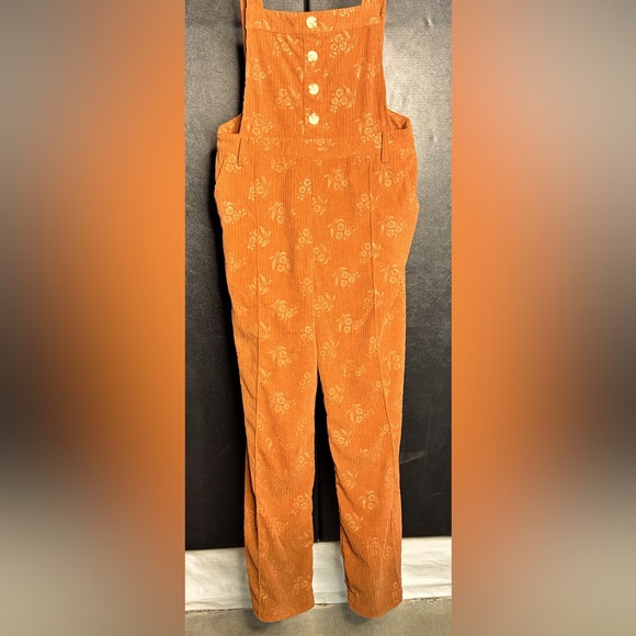 Cider Pants - Cider Burnt orange corduroy overalls